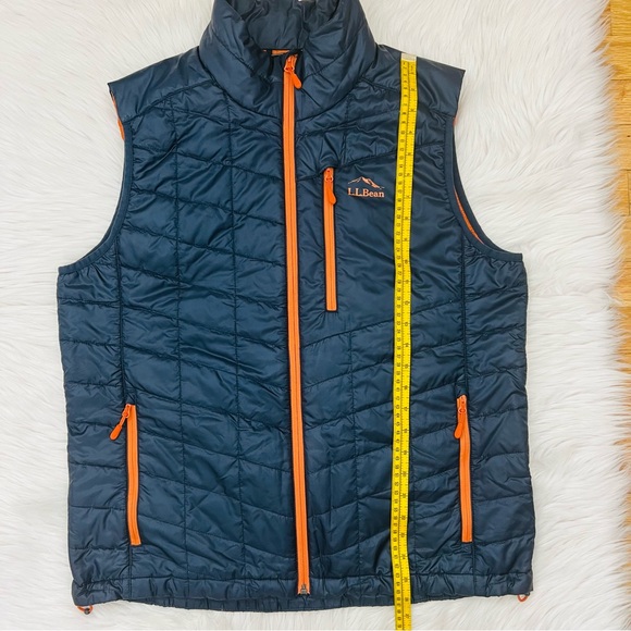 NWOT! L.L. Bean CarbonNavy PrimaLoft PackAway Vest Recycled Polyester Mens Reg M - Picture 8 of 11